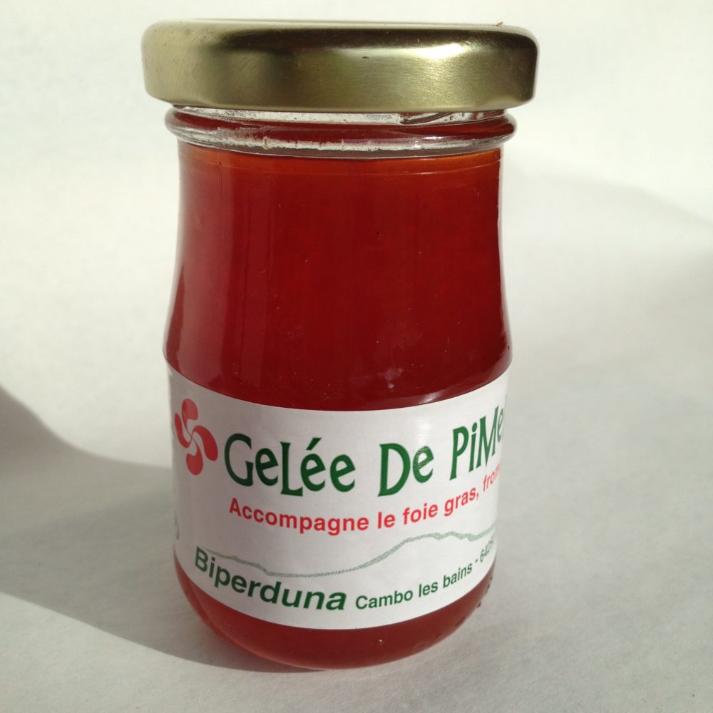 Carton de 12 pots de 100 g de gelée piment basque variété Gorria