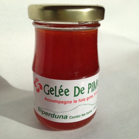 Carton de 12 pots de 100 g de gelée piment basque variété Gorria