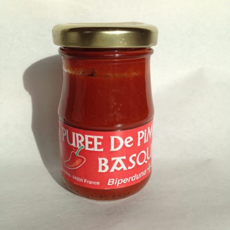Purée de Piment Basque variété Gorria en pot verre 90 g