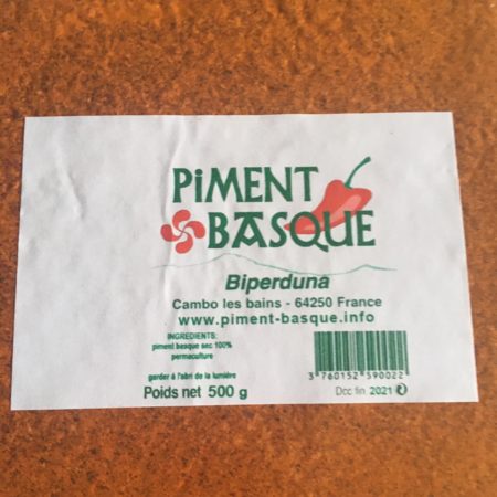 Poudre Piment Basque 500 g variété Gorria