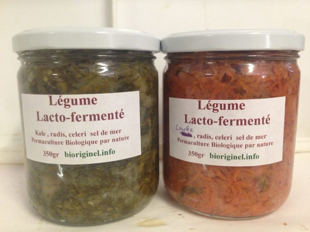 Légumes lacto fermenté cru