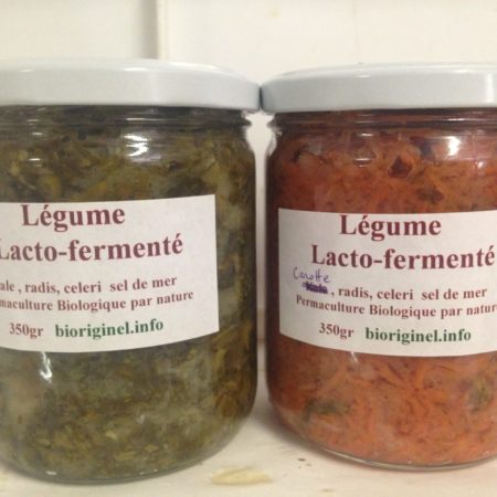 Légumes lacto fermenté cru