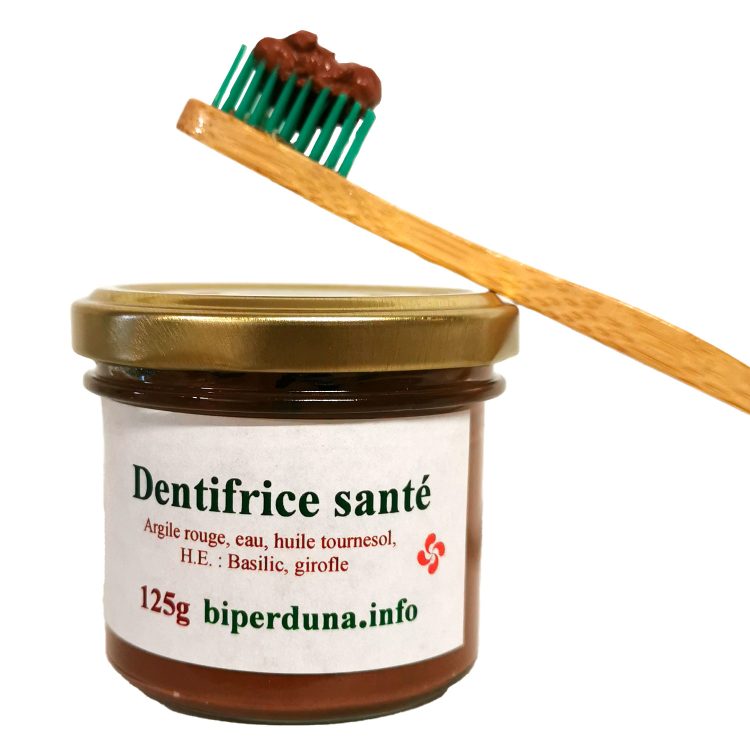 Dentifrice santé rouge illustrée