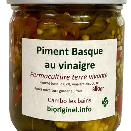 Piment basque vinaigre en lamelles